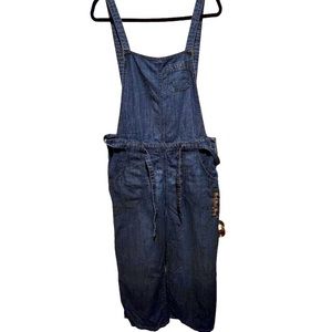 Gap denim open back jumpsuit